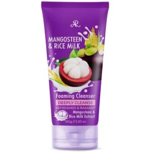 ar mangosteen & rice milk foaming cleanser 150gm